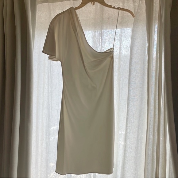 Fleur du Mal One Shoulder Bias Mini Dress - Picture 6 of 7